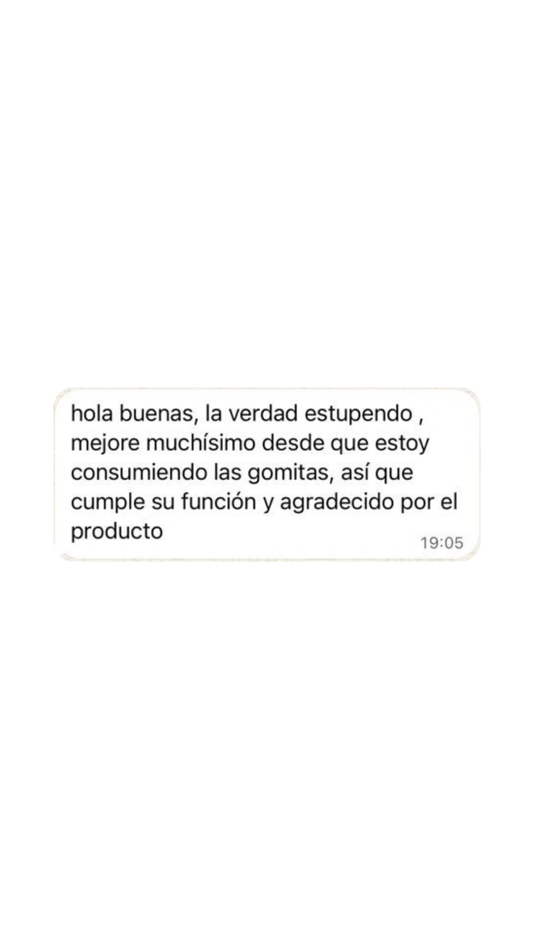 Mensaje de cliente, semana 1