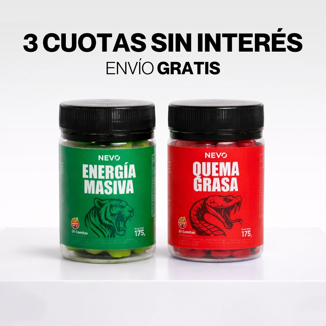KIT QUEMA GRASA + ENERGÍA MASIVA