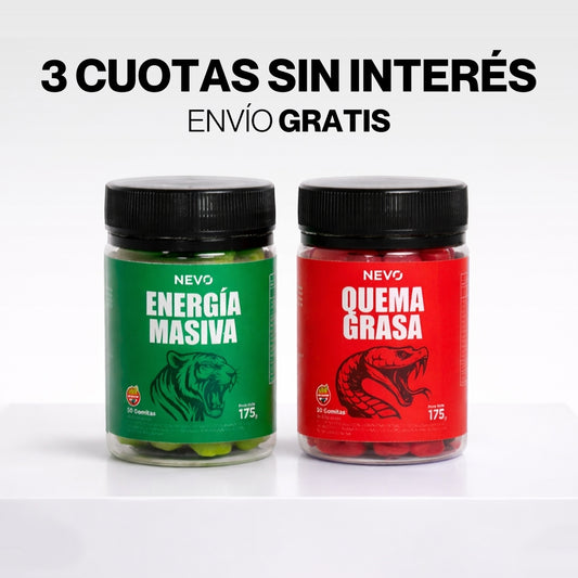 KIT QUEMA GRASA + ENERGÍA MASIVA