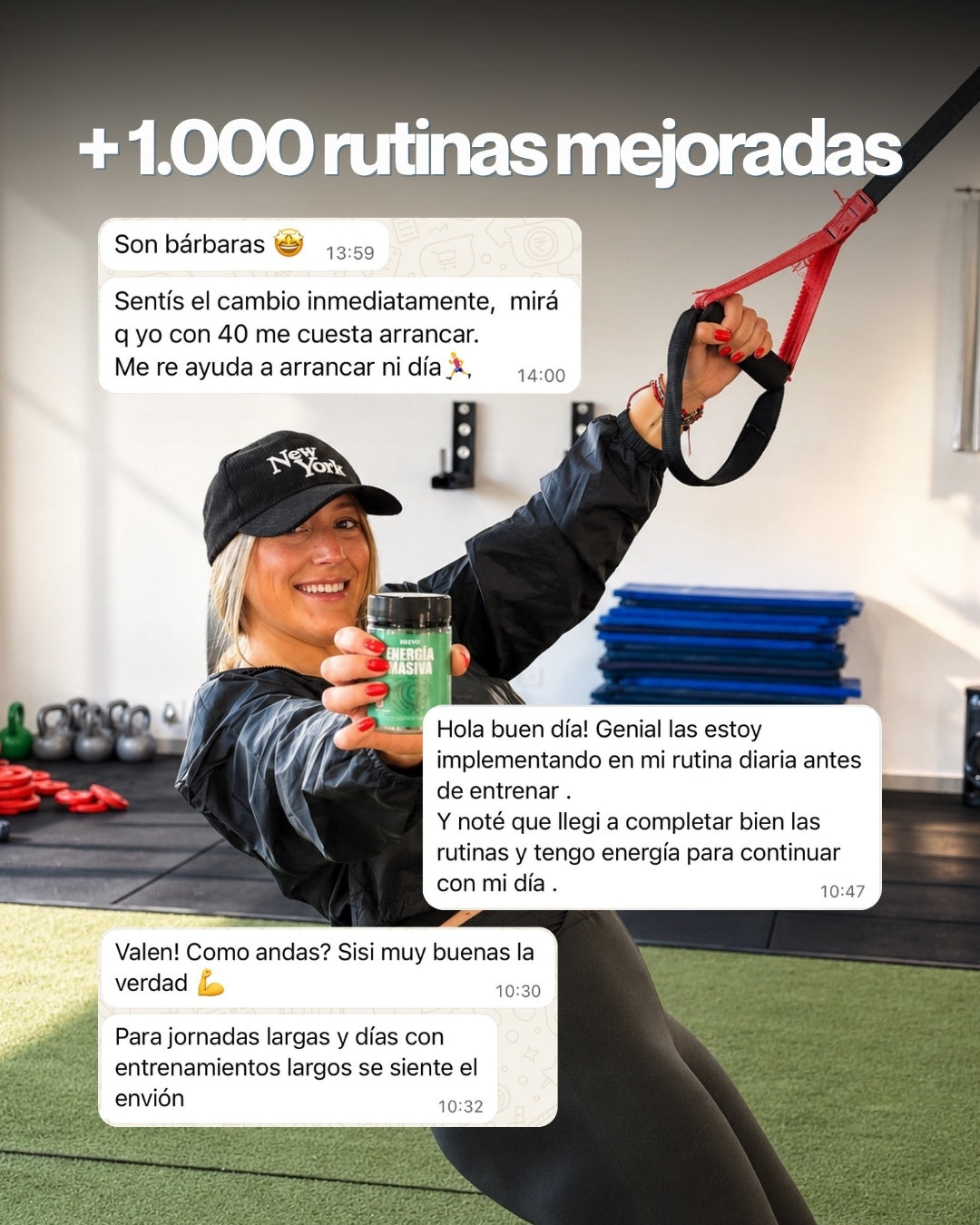 Gomitas para entrenar y levantarse con energía
