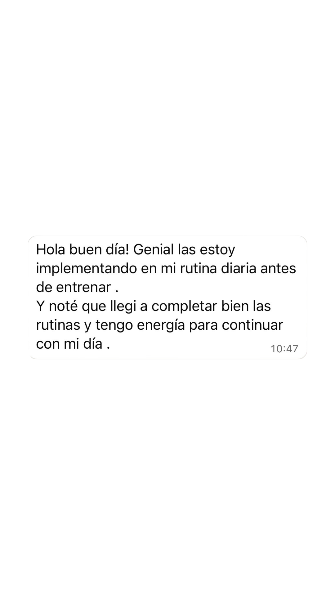 Mensaje de cliente, semana 1